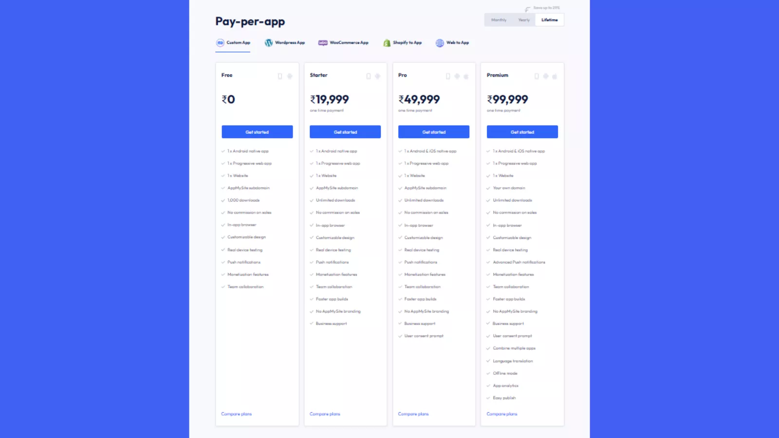 Appmysite Pricing appmysite-pricing
